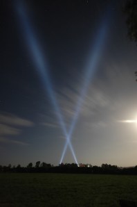 Lyskastere ved Sønderborg. Fot.: Kim Christensen.