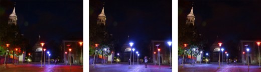 "Levende belysning" på Gammel Torv i Aalborg. Fot.: Esben Skouboe Poulsen.