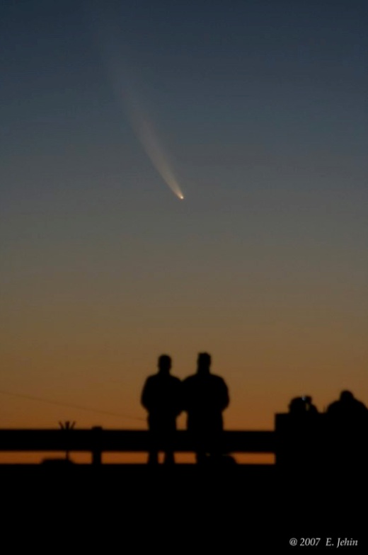 Komet McNaught, som kunne ses på himlen i 2007. Fot.: ESO.